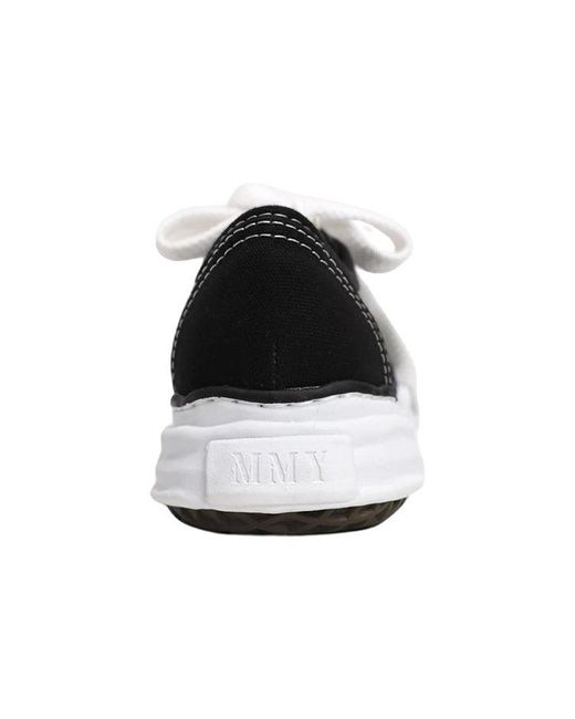 Maison Mihara Yasuhiro Black Baker Og Sole Canvas Low-Top Sneaker for men