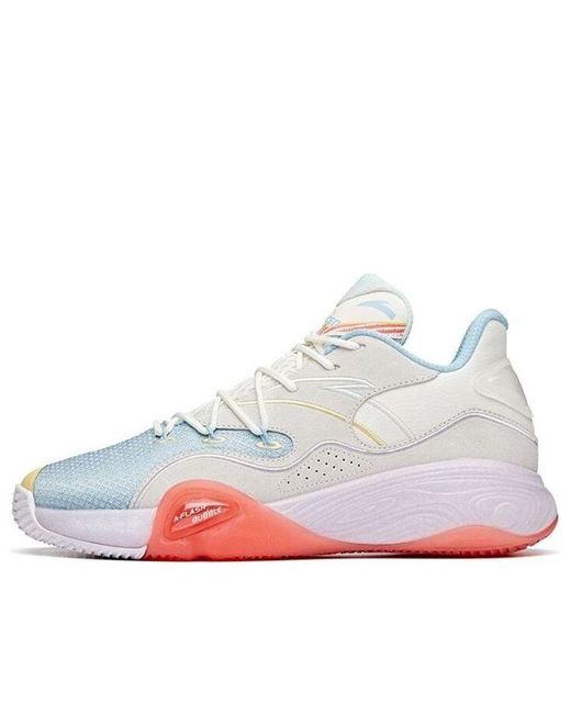 Anta White 1.0 Cement Bubble Basketball Shoes for men