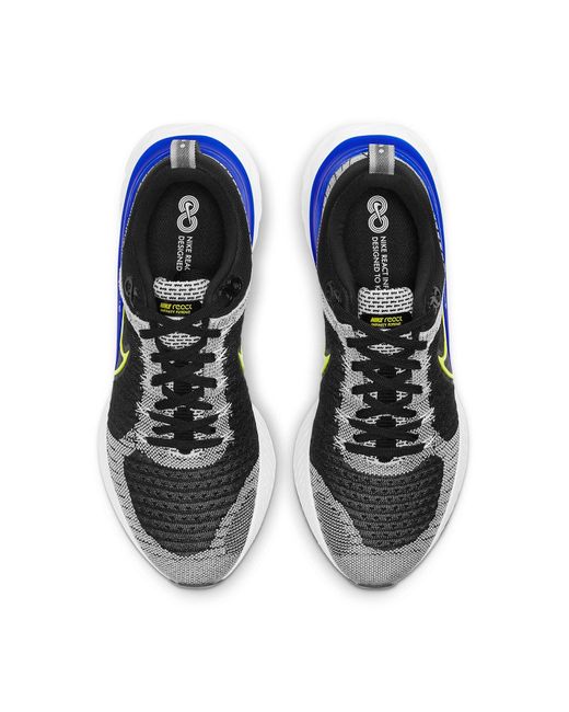 Nike Blue React Infinity Run Flyknit 2 'Racer Cyber' for men