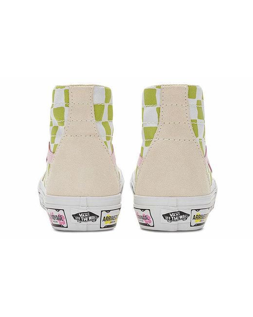 Vans White Emma Mulholland On Holiday X Sk8-Hi Tapered 'Whimsical Checkerboard' for men
