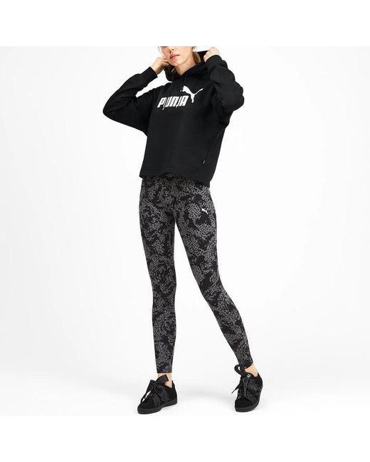 PUMA Elevated Essentials Cropped Hoodie Black Xl