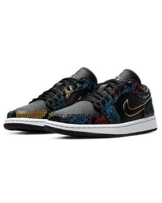 Nike Blue (Wmns) 1 Low 'Multi Snakeskin'