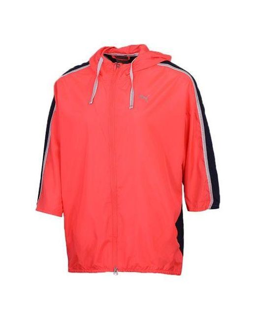 PUMA Red (Wmns) Sports Hooded Jacket