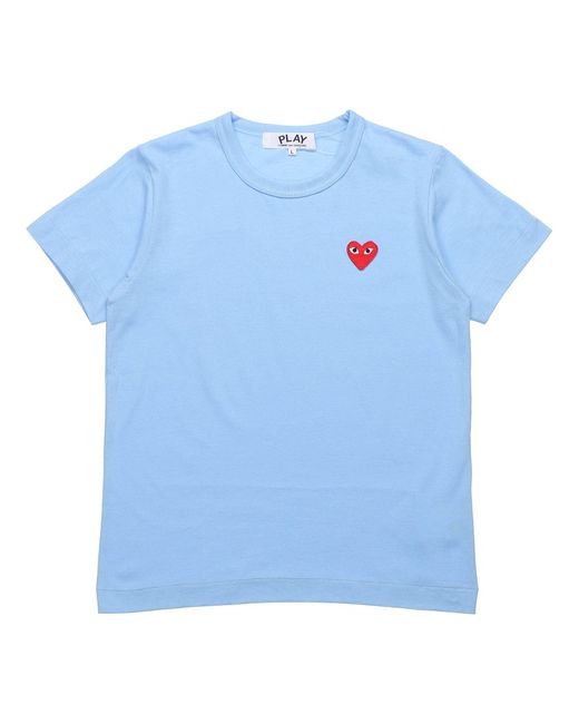 COMME DES GARÇONS PLAY Blue (Wmns) Small Logo Tee