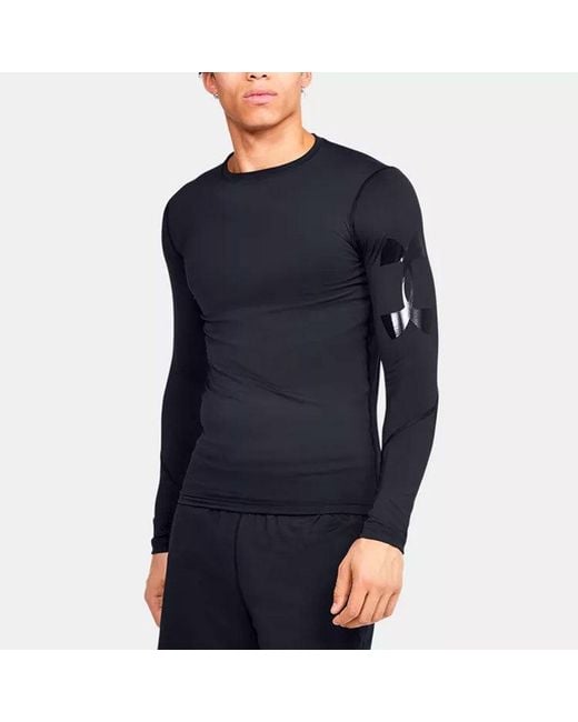 Under Armour Blue Ua Heatgear Armour Long Sleeves Sports Long Sleeves for men