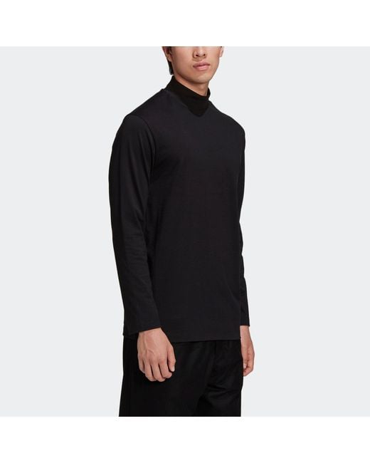 Adidas Black Y-3 Solid Color Casual Long Sleeves for men