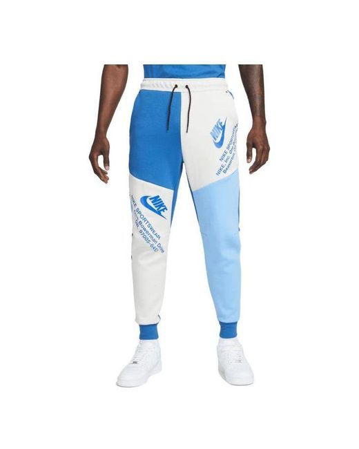 Nike Blue Sportswear Tech Fleece jogger Pants for men