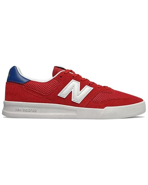 New Balance Red Crt300V3 Series Retro Skateboarding Shoes for men