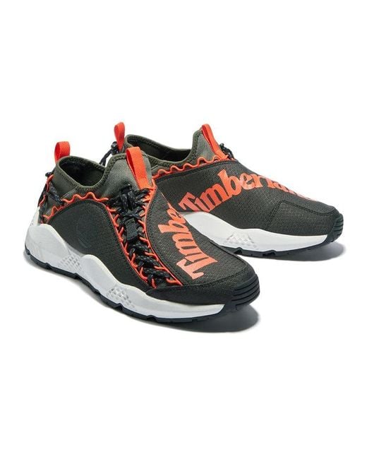Timberland Black Ripcord Fabric Sneakers for men
