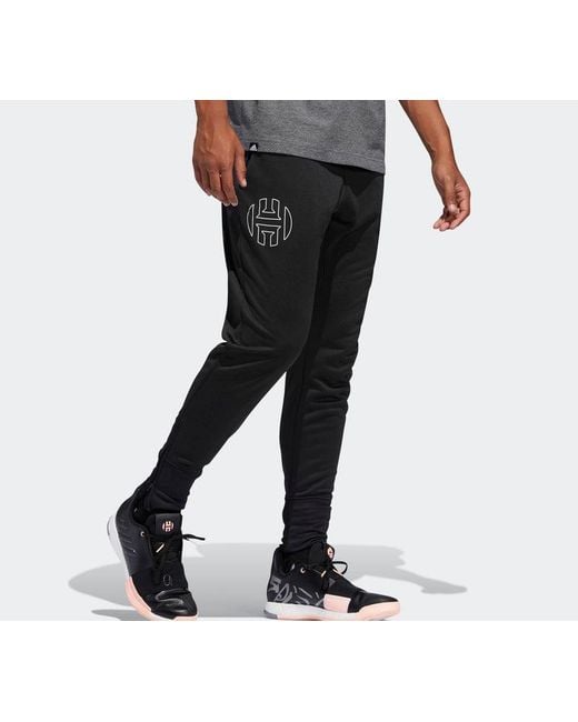 Adidas Black Harden Pant 2 Basketball Slim Fit Long Pants for men