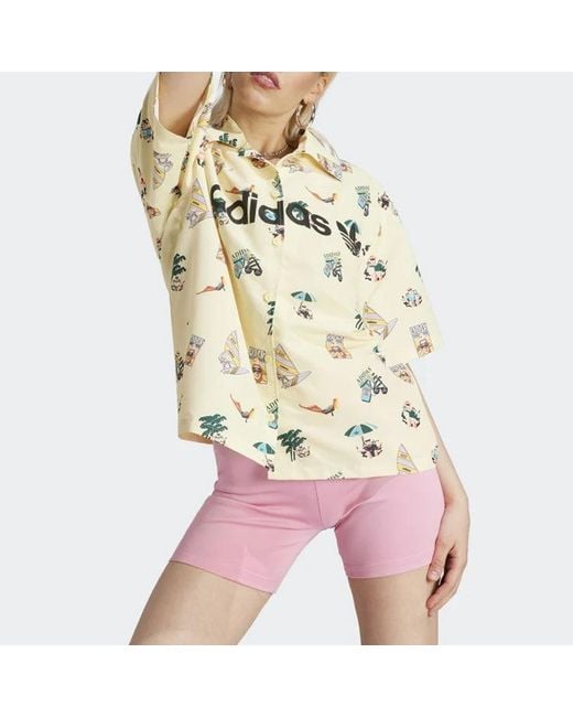 Adidas Metallic (Wmns) Originals Short Sleeve Graphic Shirt