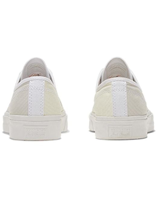 Converse White Jack Purcell Low 'Happy Camper for men