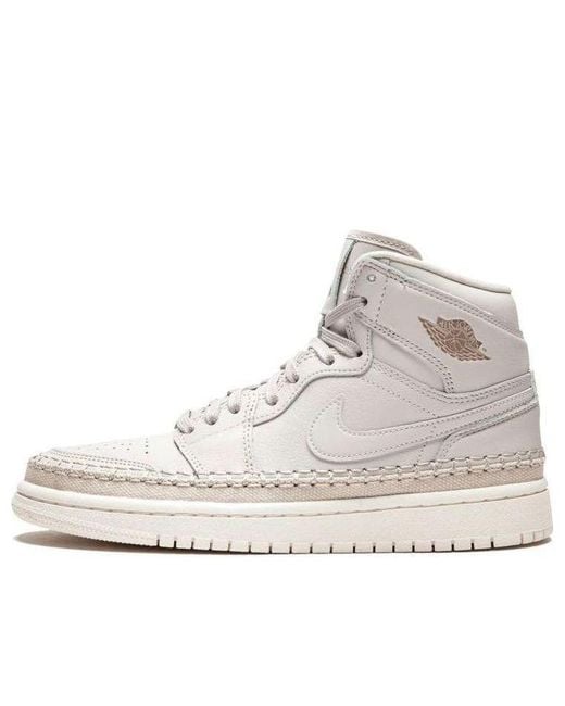 Nike White (Wmns) 1 Retro High Premium 'Desert Sand'