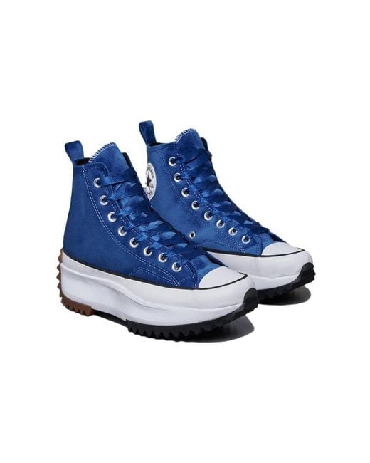 Converse Blue Run Star Hike High-Top Canvas Shoes for men