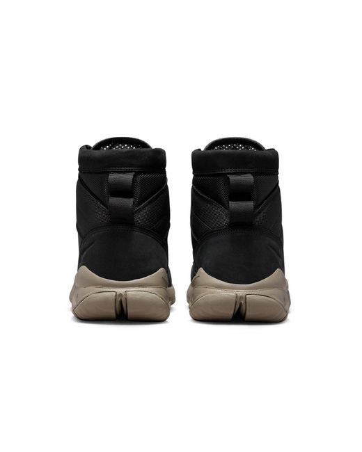 Nike Black Sfb 6' Leather Boot & Light Taupe' for men