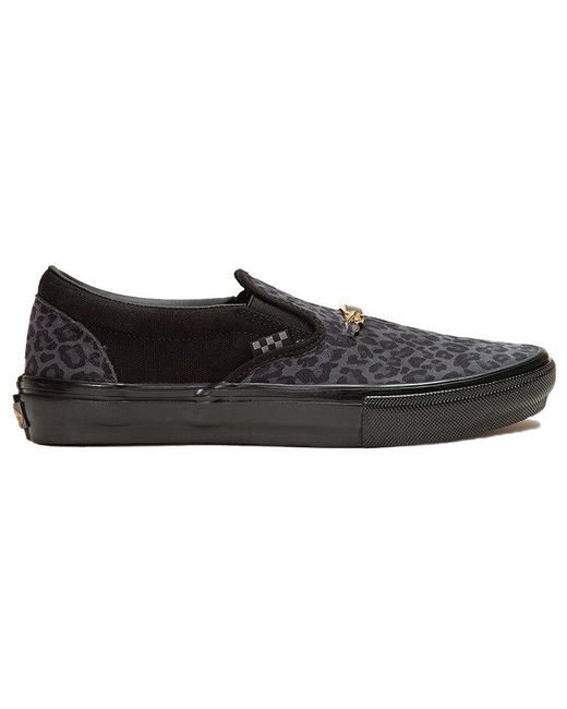 Vans Black Cher Strauberry X Skate Slip-On 'Cheetah' for men