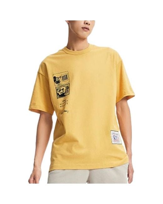 Li-ning Yellow X Disney Mickey X Keith Haring Tee for men