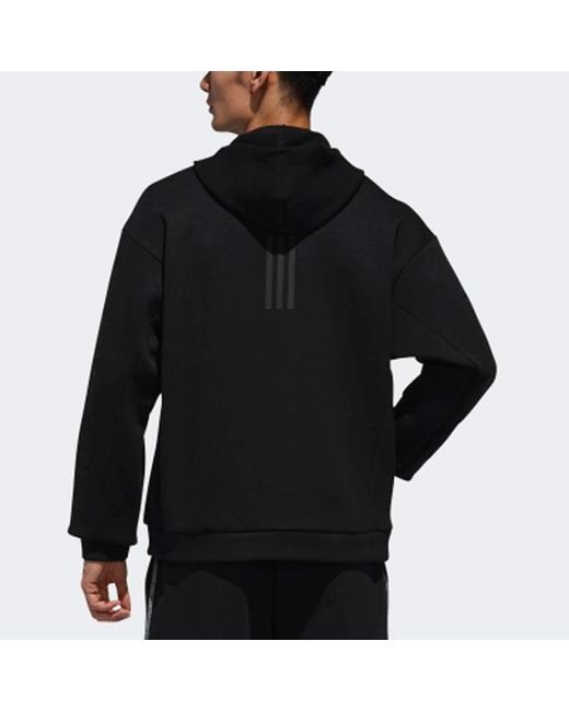 Adidas Blue S2S Spc Hd Solid Color Casual Sports Zipper Jacket for men