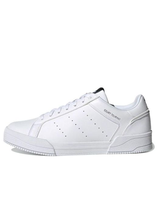 Adidas White Originals Court Tourino for men