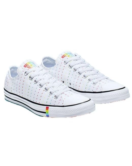 Converse White Chuck Taylor All Star Ox 'Pride Pattern' for men