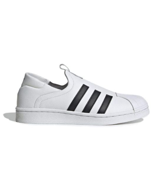 Adidas White (Wmns) Superstar Slip-On 'Cloud'