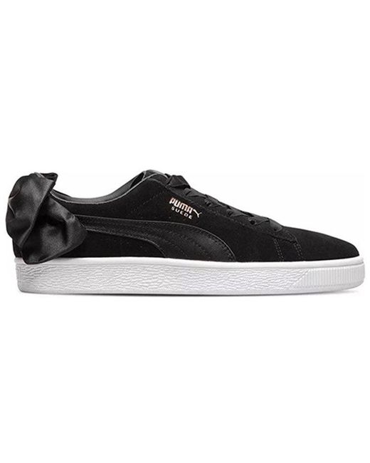 PUMA Black (Wmns) Suede Bow Wn's