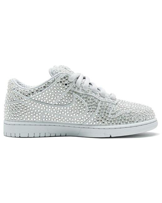Nike White X Cactus Plant Flea Market X Swarovski Dunk Low 'Pure Platinum' for men