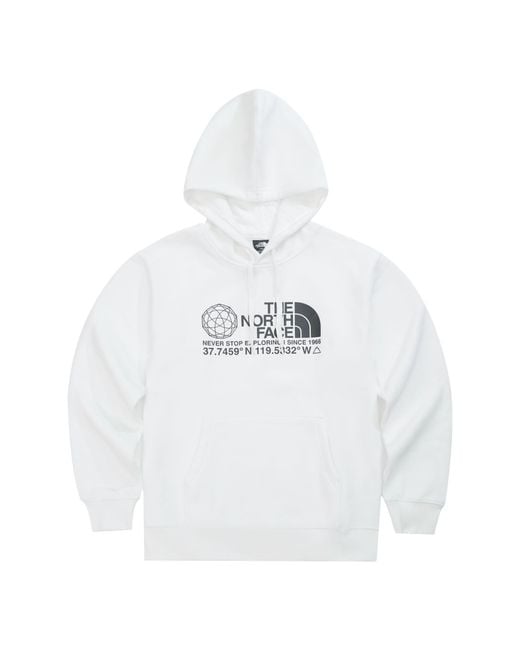 The North Face White Coordinates Pullover Hoodie for men