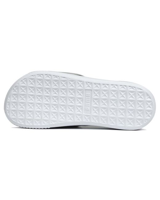PUMA White (Wmns) Platform Slide Tz