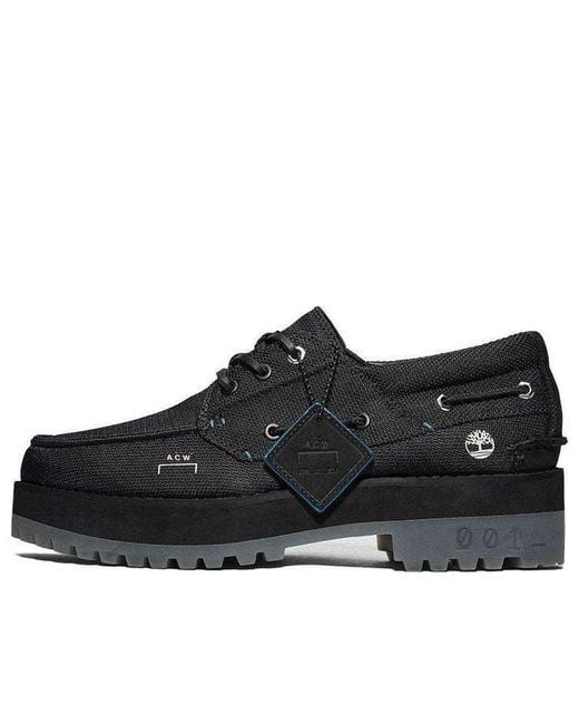 Timberland X A Cold Wall Boat Shoes in Black for Men | Lyst