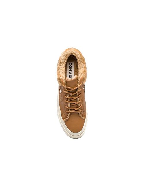 Converse Brown One Star Low Street Warmer 'Burnt Caramel' for men