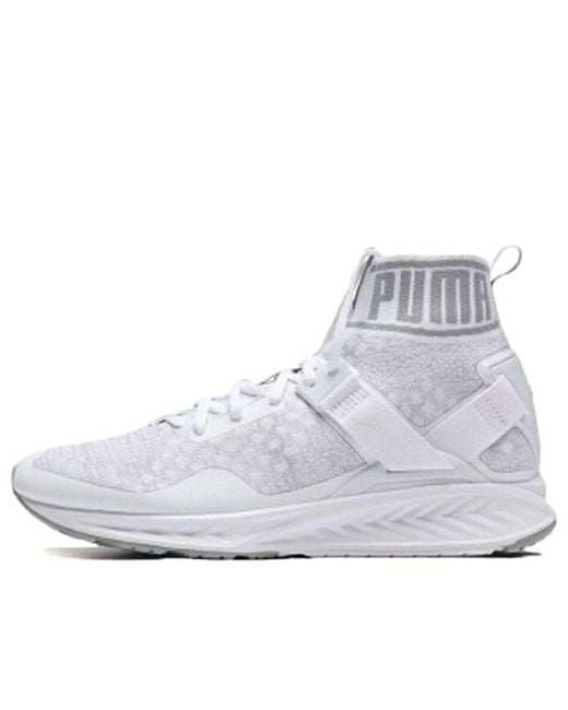 PUMA White Ignite 3 Evoknit Mid for men