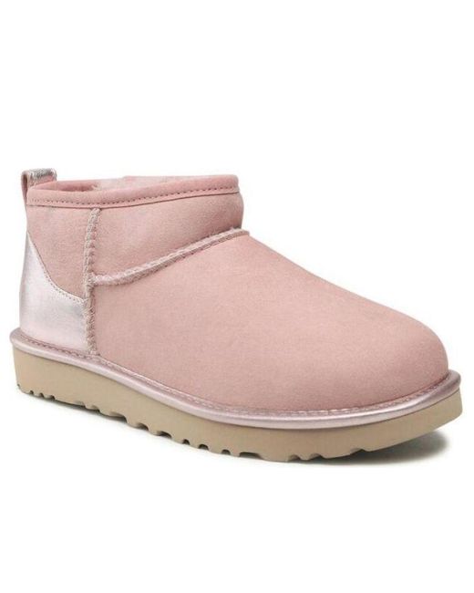 Ugg Pink (Wmns) Cassic Ultra Mini Shine