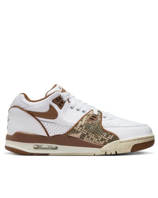 Nike White X Stussy Air Flight 89 Low Sp 'Pecan' for men