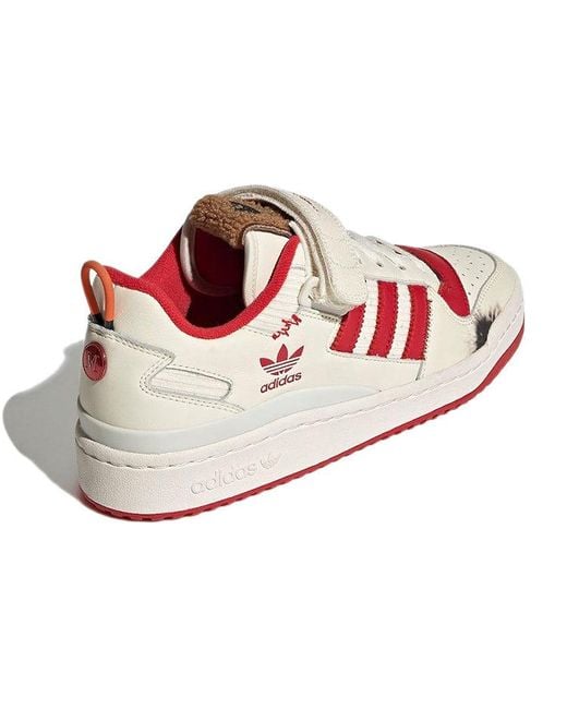 Adidas Pink Originals Forum 84 Low Home Alone Retro Sneakers for men