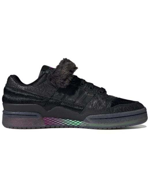 Adidas Black Forum Low Shoes 'Core Shock' for men