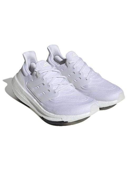 Adidas White Ultra Boost Light 'Triple' for men