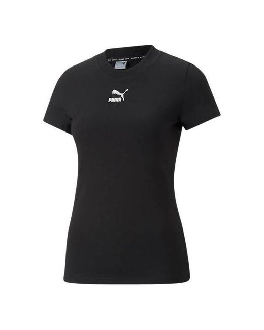 PUMA Black (Wmns) Classics Slim T-Shirt