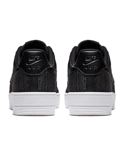 Nike Black Air Force 1 Flyknit 2.0 for men
