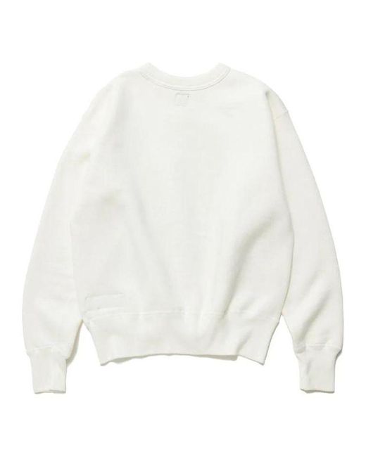 Human Made White Crewneck Rabbit Sweatshirt for men