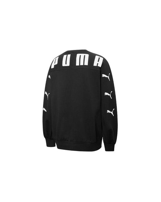 PUMA (Wmns) Skb Logo Printing Round-Neck Sweatshirtblack
