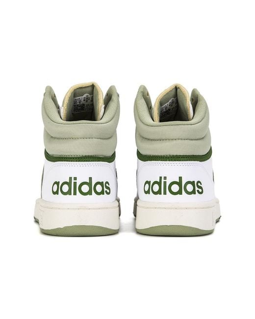 Adidas White Hoops 3.0 Mid for men