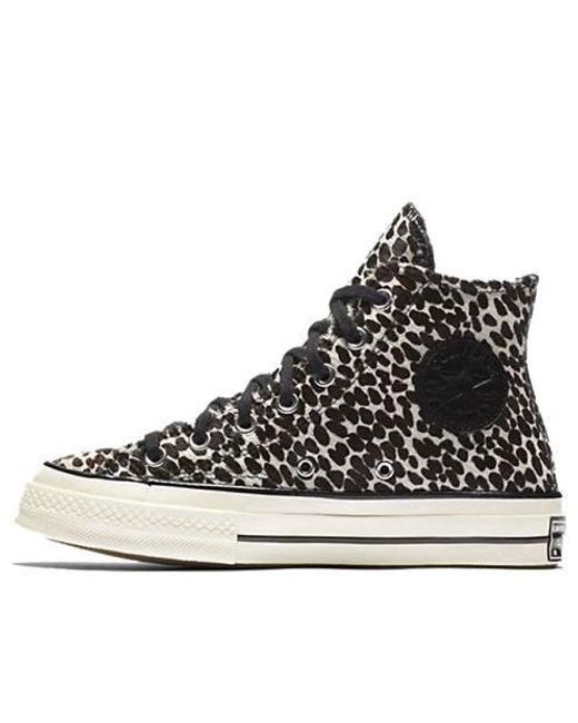 Converse Black Chuck Taylor All Star 70 Hi 'Leopard Print' for men