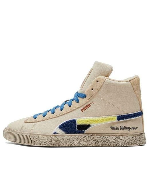 PUMA Blue Fives X Clyde Mid 'Creme Brulee' for men