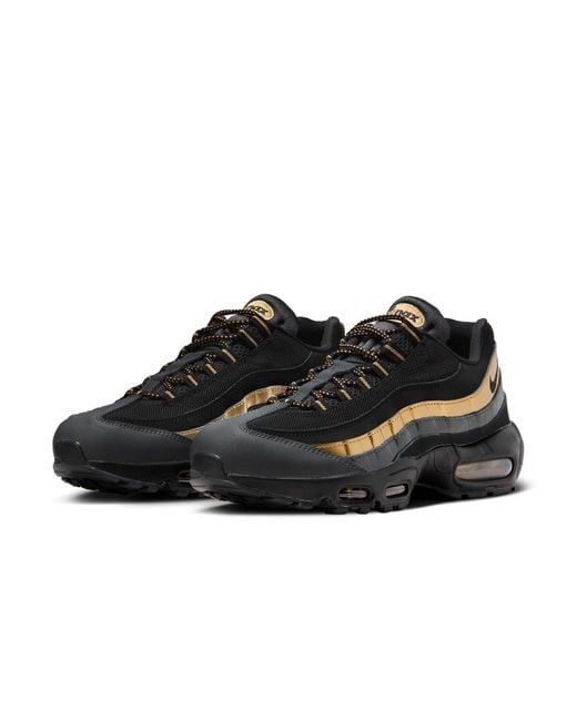 Nike Black Air Max 95 Premium 'Metallic' for men