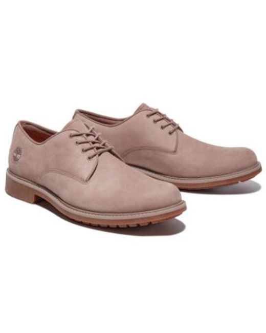 Timberland Brown Stormbucks Plain Toe Waterproof Oxford Shoes for men
