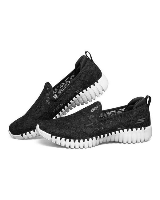 Skechers Black (Wmns) Go Walk Smart Lazy Shoes