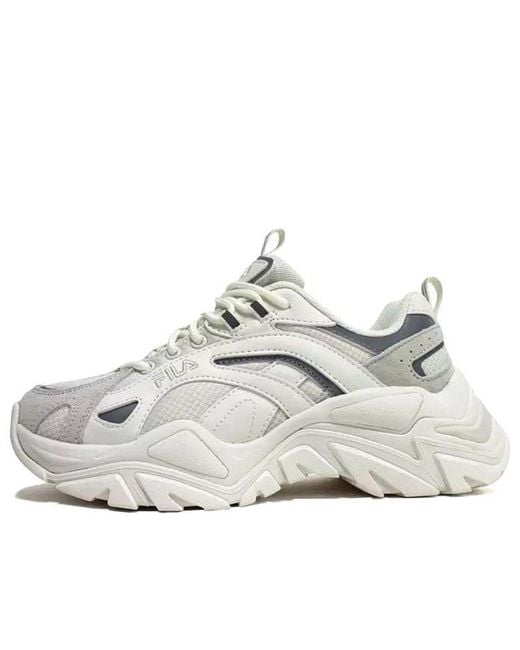 Fila White Fishbones Low Top Running Shoes