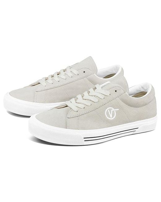 Vans White Sk8 Mid Suede Sid Shoes/ Creamy for men