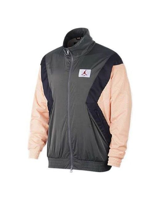 Nike Black Flight Casual Sports Long Sleeve Stand Collar Jacket for men
